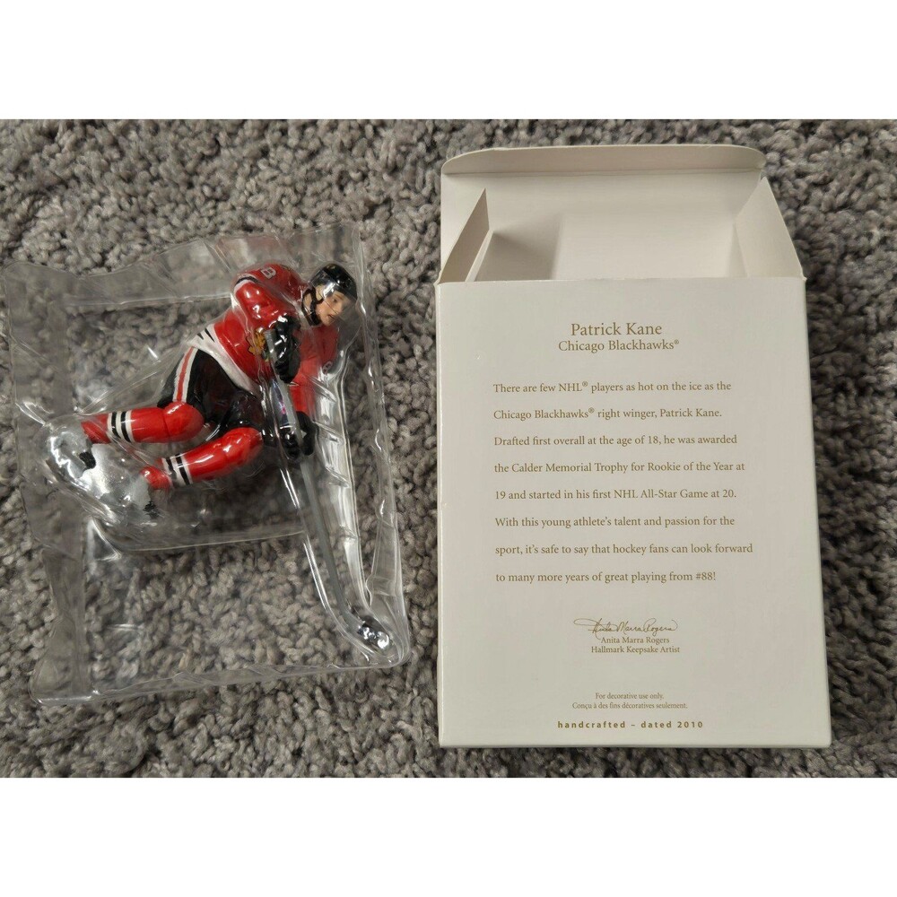 2010 Hallmark Keepsake Chicago Blackhawks Patrick Kane Christmas Ornament NIB - Picture 5 of 5